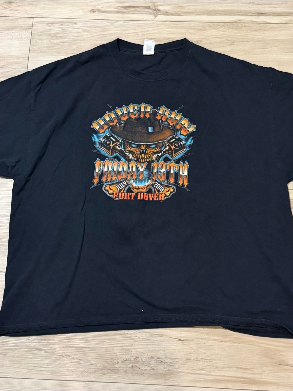 2018 Bike Week Friday 13th Dover run tee